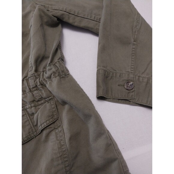 Talbots Jacket Womens Large Olive Green Pockets Utility Everyday Norm Casual - Picture 6 of 16